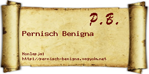 Pernisch Benigna névjegykártya